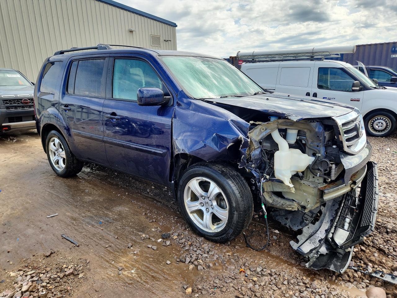 2013 Honda Pilot Exl Blue vin: 5FNYF4H57DB086181