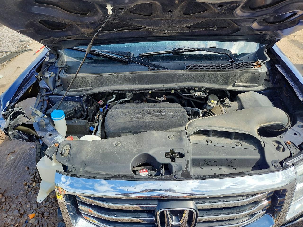 2013 Honda Pilot Exl Blue vin: 5FNYF4H57DB086181