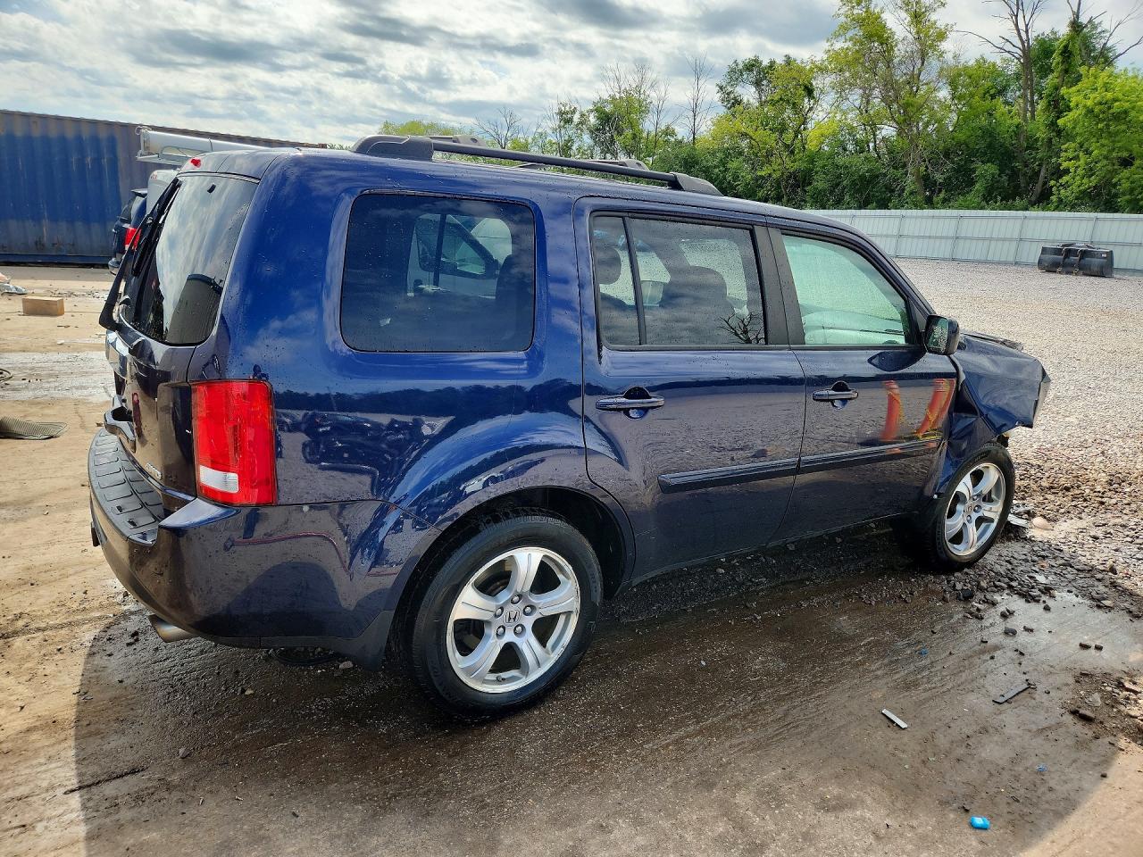 2013 Honda Pilot Exl Blue vin: 5FNYF4H57DB086181