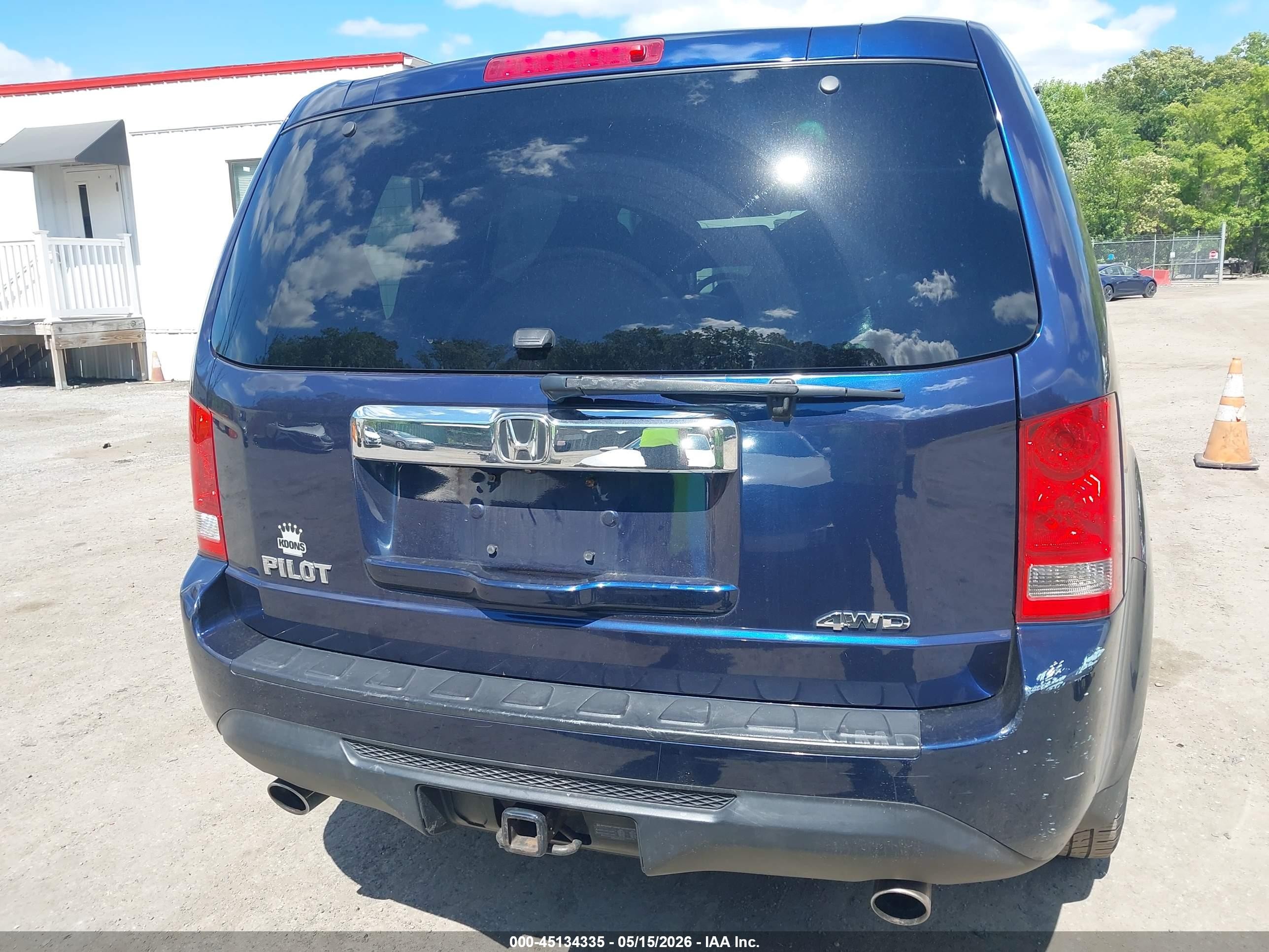 2014 Honda Pilot Ex-l Dark Blue vin: 5FNYF4H57EB014916
