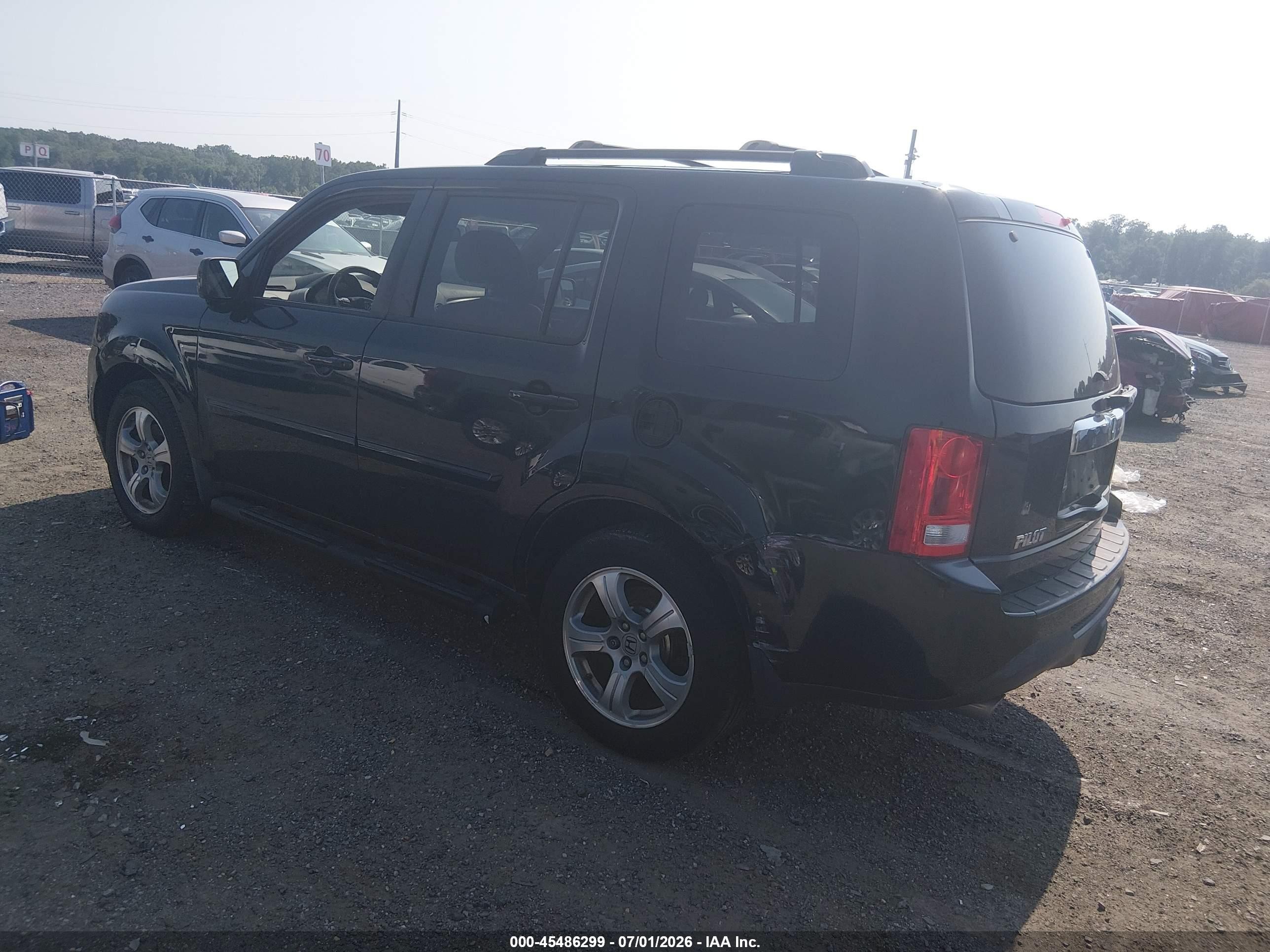 2014 Honda Pilot Ex-l Синий vin: 5FNYF4H57EB018223