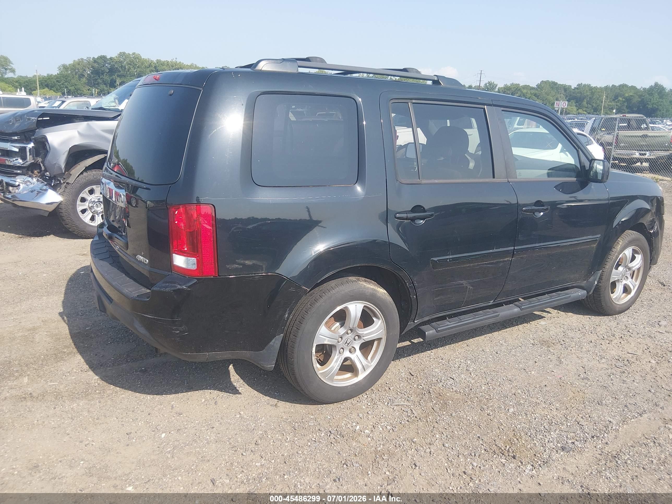 2014 Honda Pilot Ex-l Синий vin: 5FNYF4H57EB018223