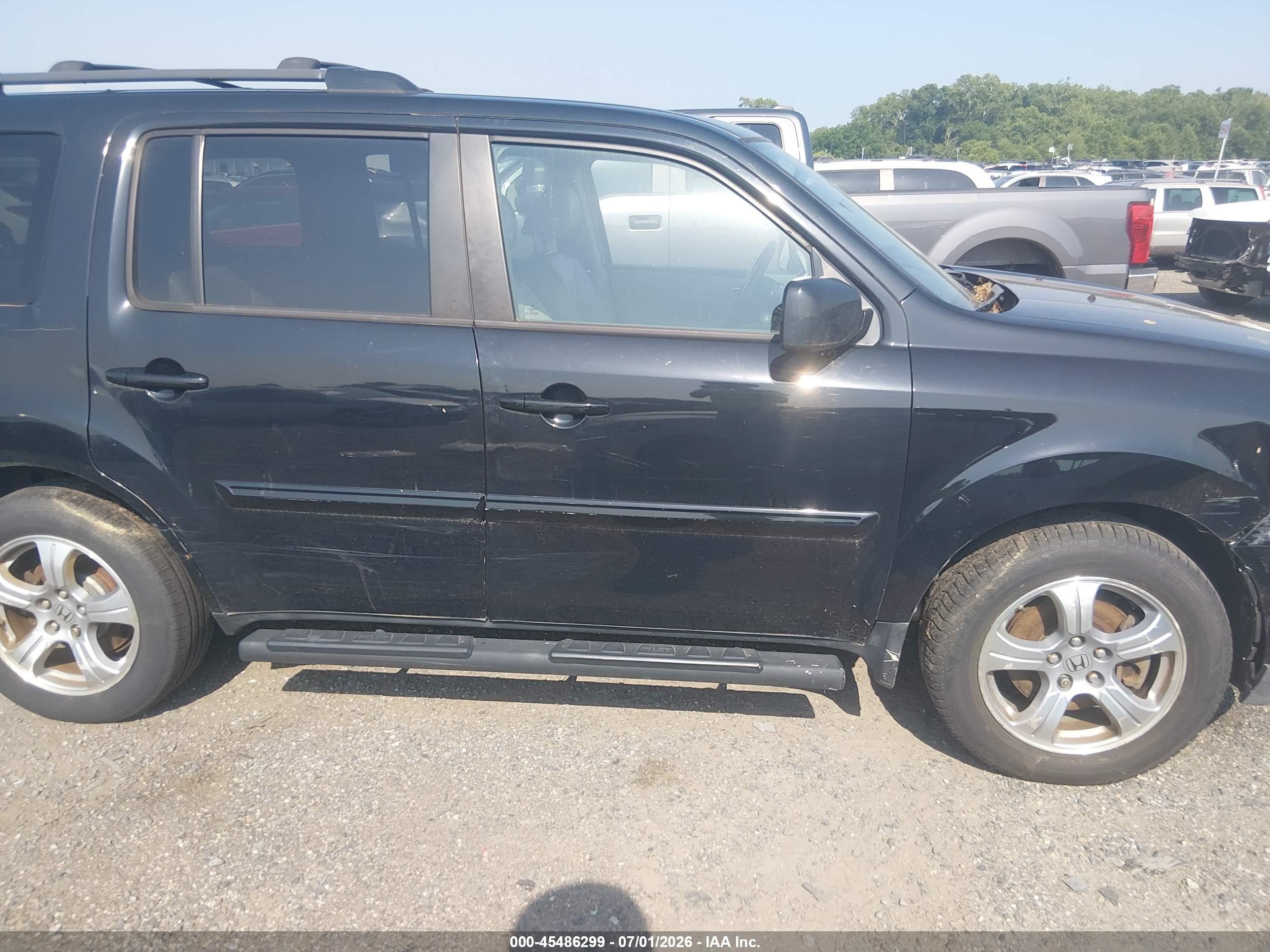 2014 Honda Pilot Ex-l Синий vin: 5FNYF4H57EB018223