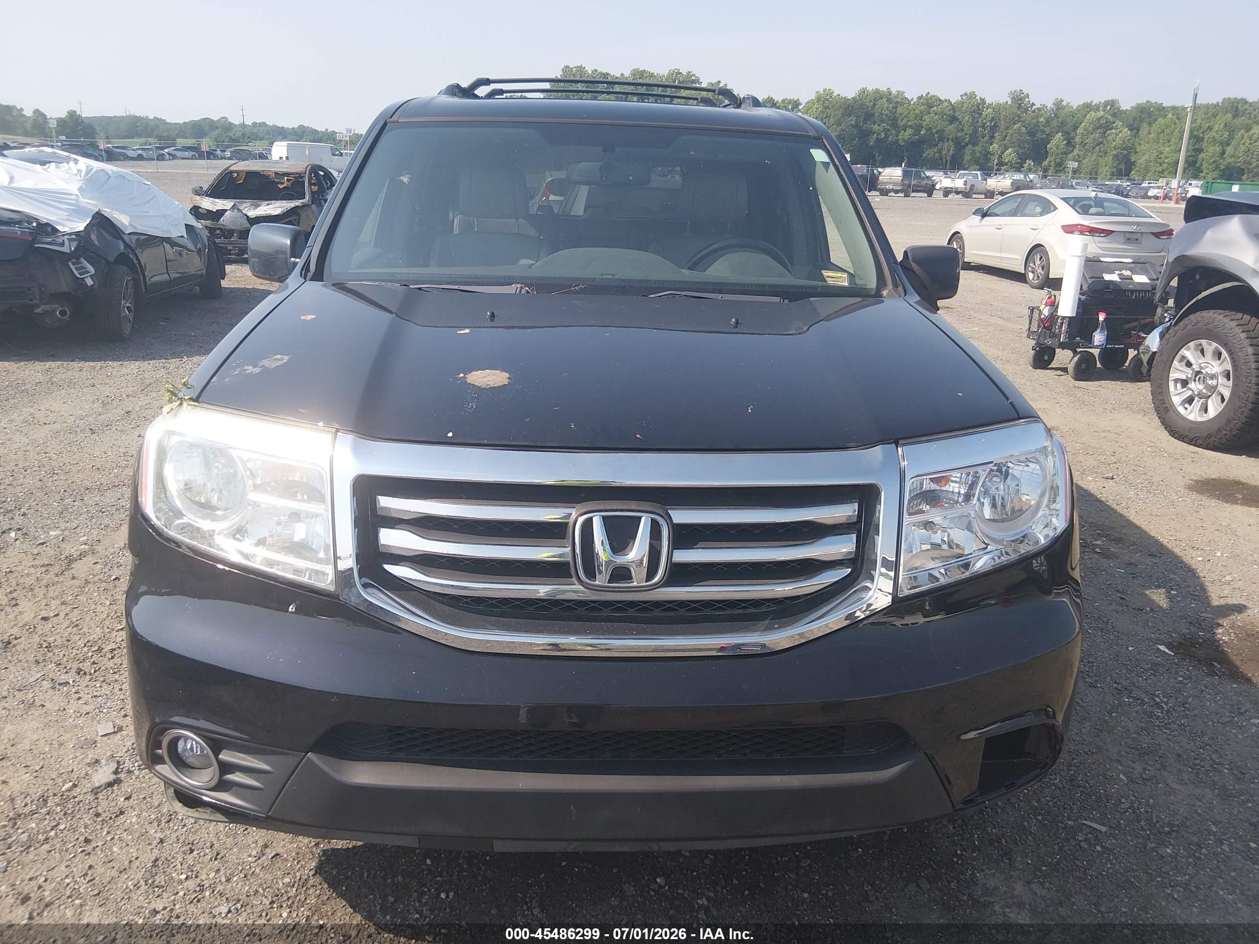 2014 Honda Pilot Ex-l Синий vin: 5FNYF4H57EB018223