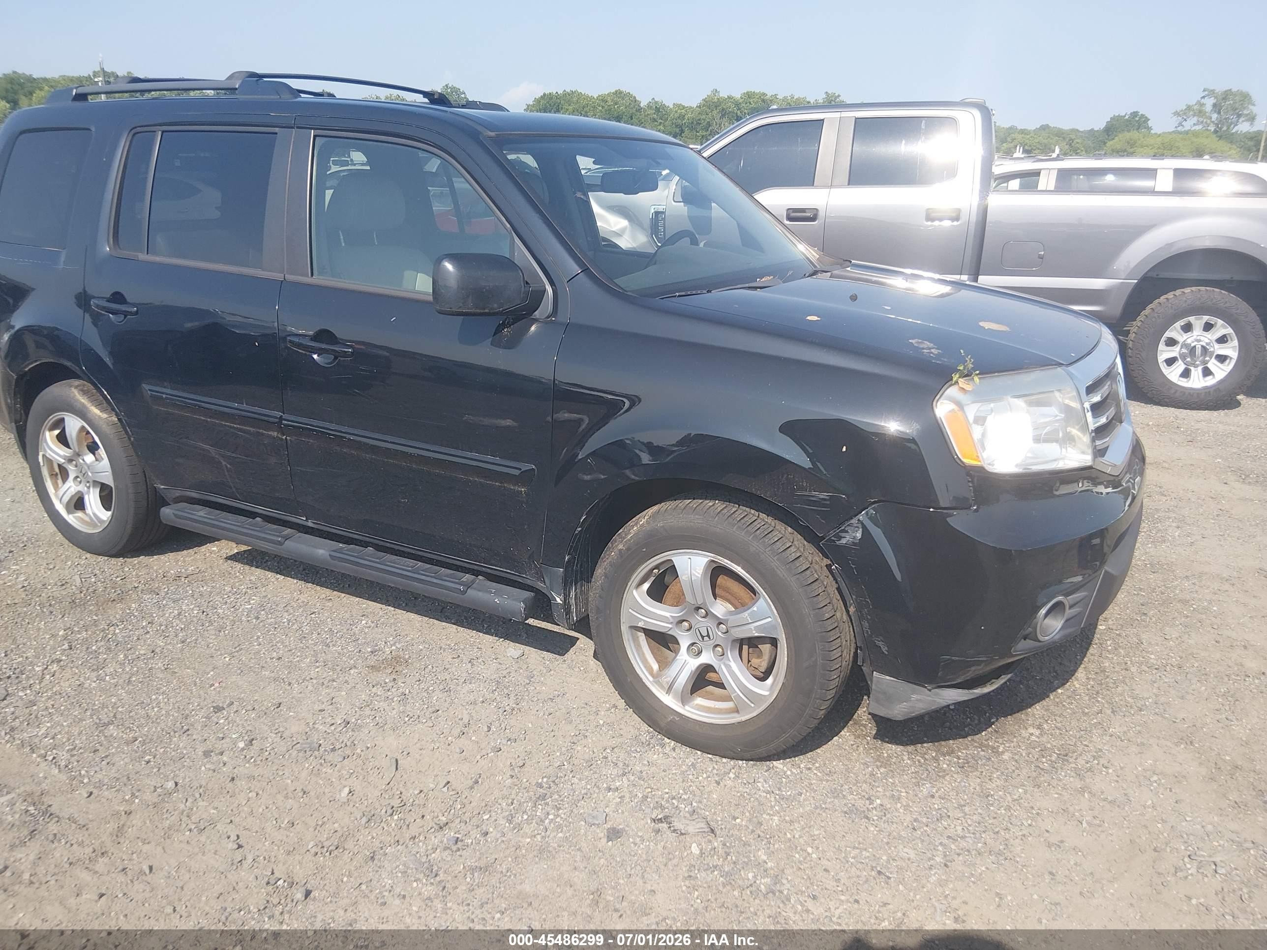 2014 Honda Pilot Ex-l Синий vin: 5FNYF4H57EB018223