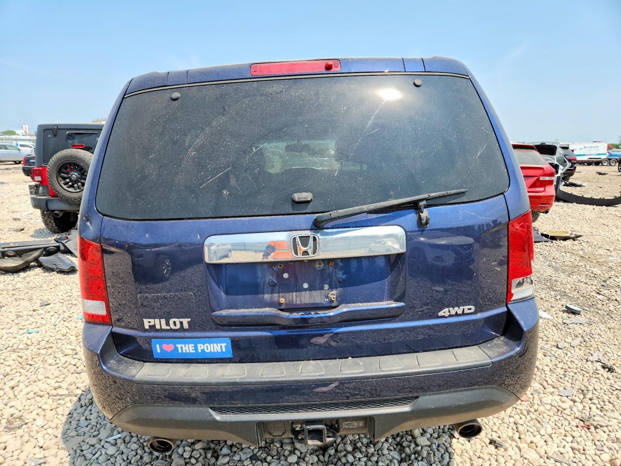 2014 Honda Pilot Exl Blue vin: 5FNYF4H57EB042246