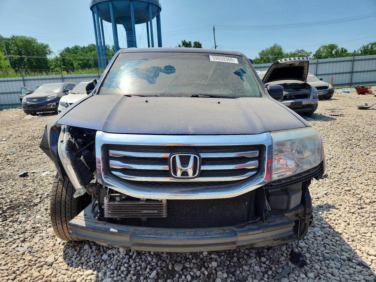 2014 Honda Pilot Exl Blue vin: 5FNYF4H57EB042246