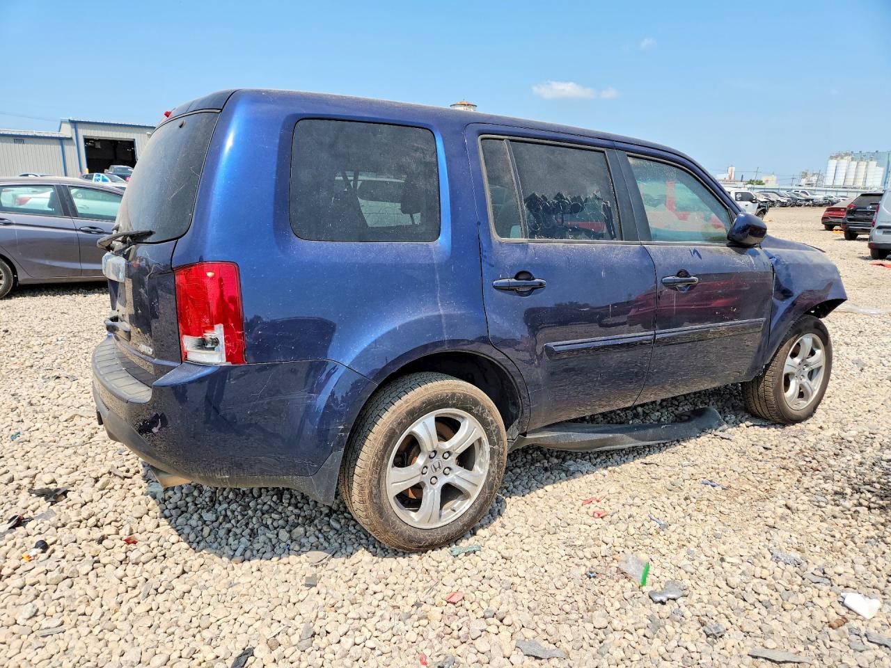 2014 Honda Pilot Exl Blue vin: 5FNYF4H57EB042246