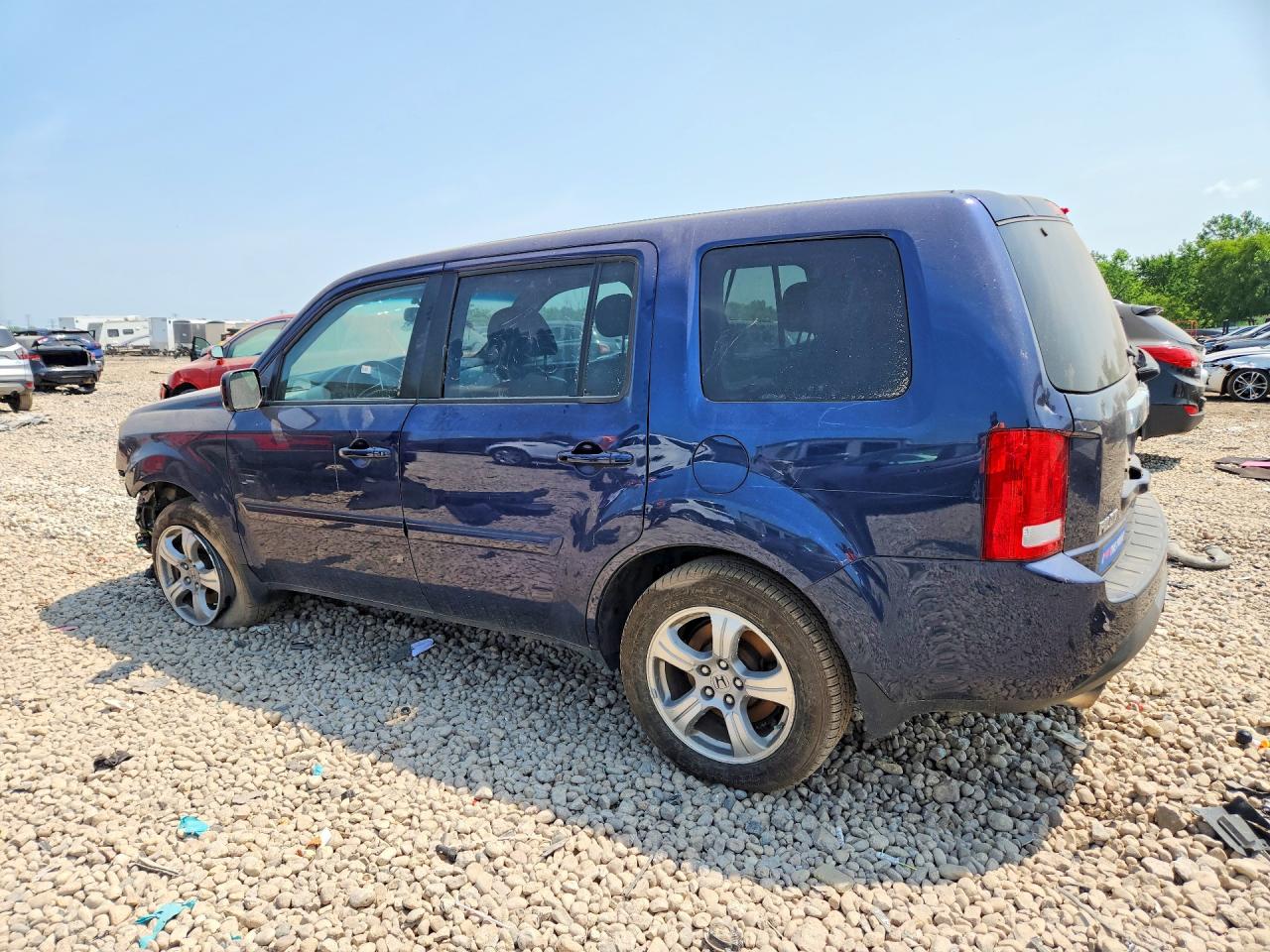 2014 Honda Pilot Exl Blue vin: 5FNYF4H57EB042246