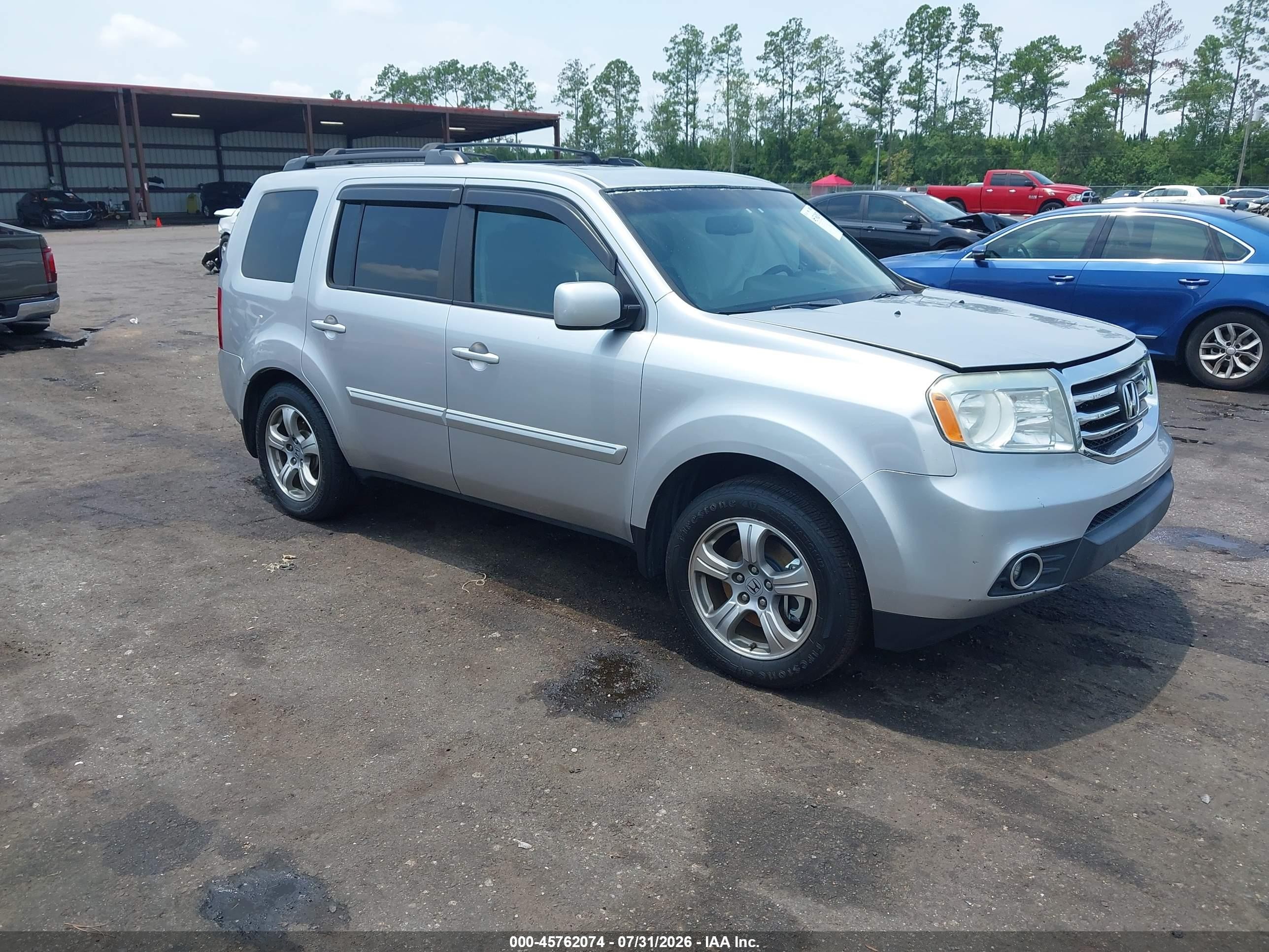 2015 Honda Pilot Ex-l Gray vin: 5FNYF4H57FB008146