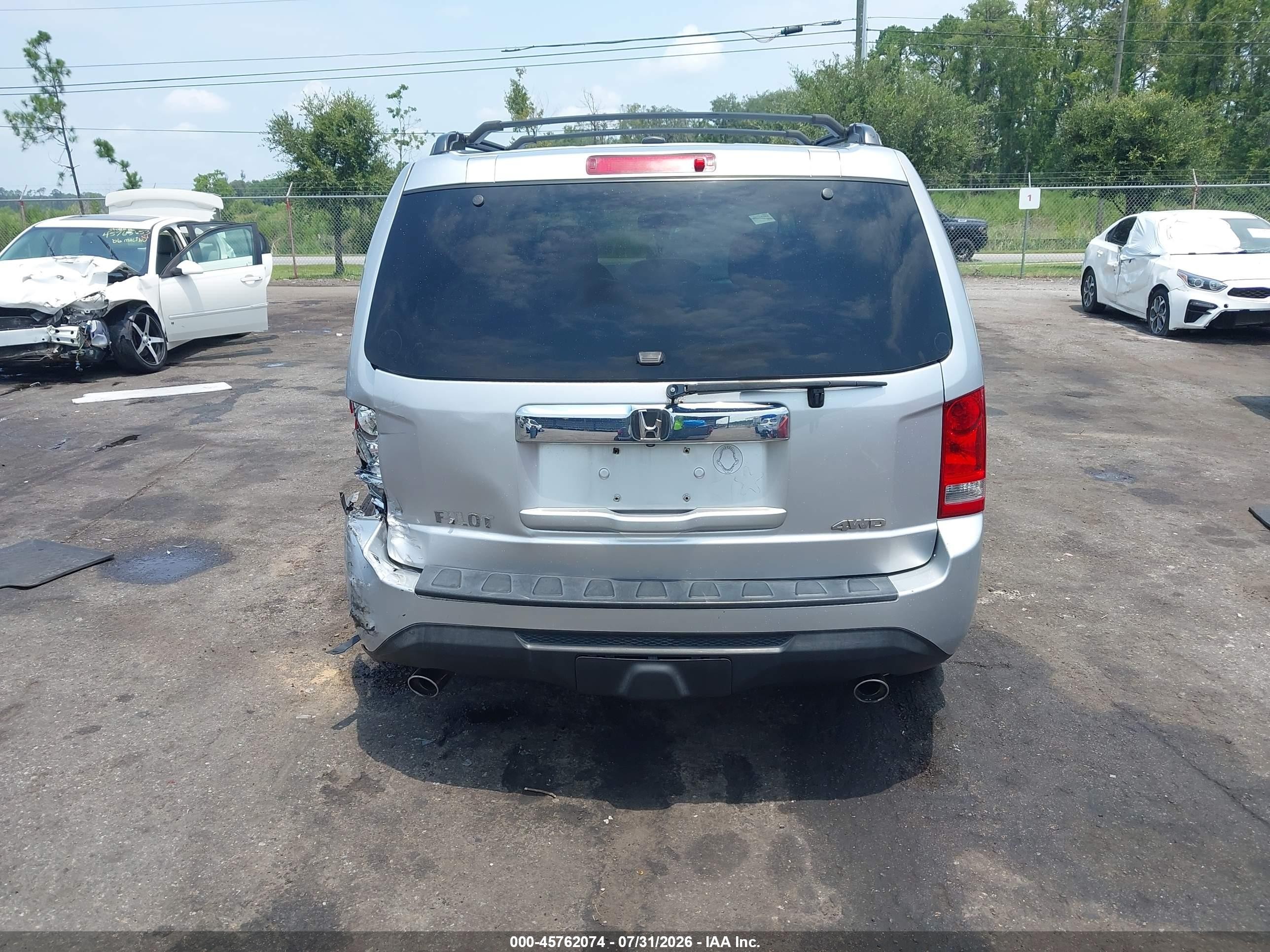 2015 Honda Pilot Ex-l Gray vin: 5FNYF4H57FB008146