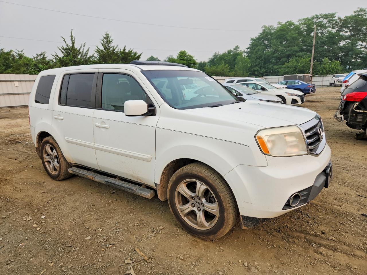 2015 Honda Pilot Exl Белый vin: 5FNYF4H57FB015324