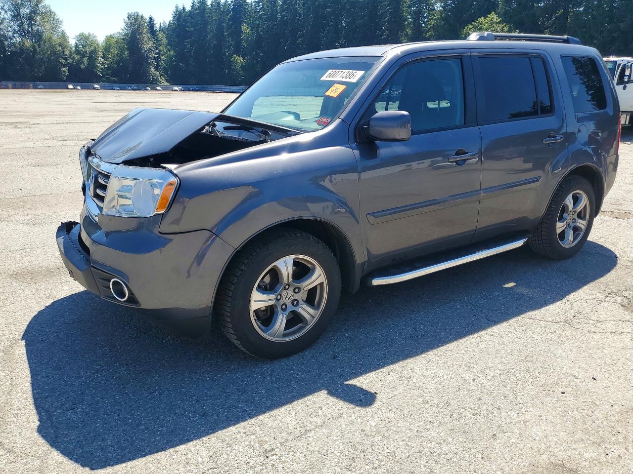 2015 Honda Pilot Exl Gray vin: 5FNYF4H57FB018207