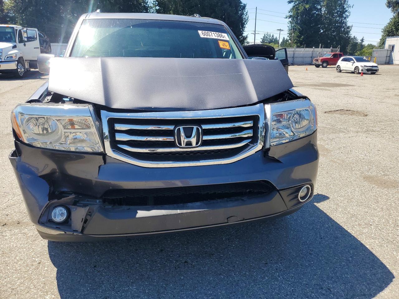 2015 Honda Pilot Exl Gray vin: 5FNYF4H57FB018207