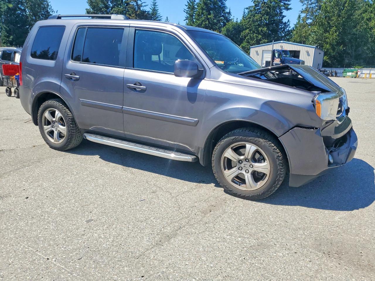2015 Honda Pilot Exl Gray vin: 5FNYF4H57FB018207