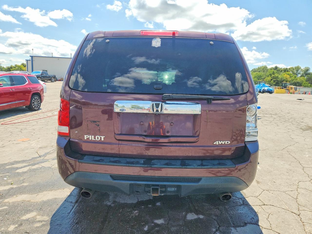 2015 Honda Pilot Exl Burgundy vin: 5FNYF4H57FB029059