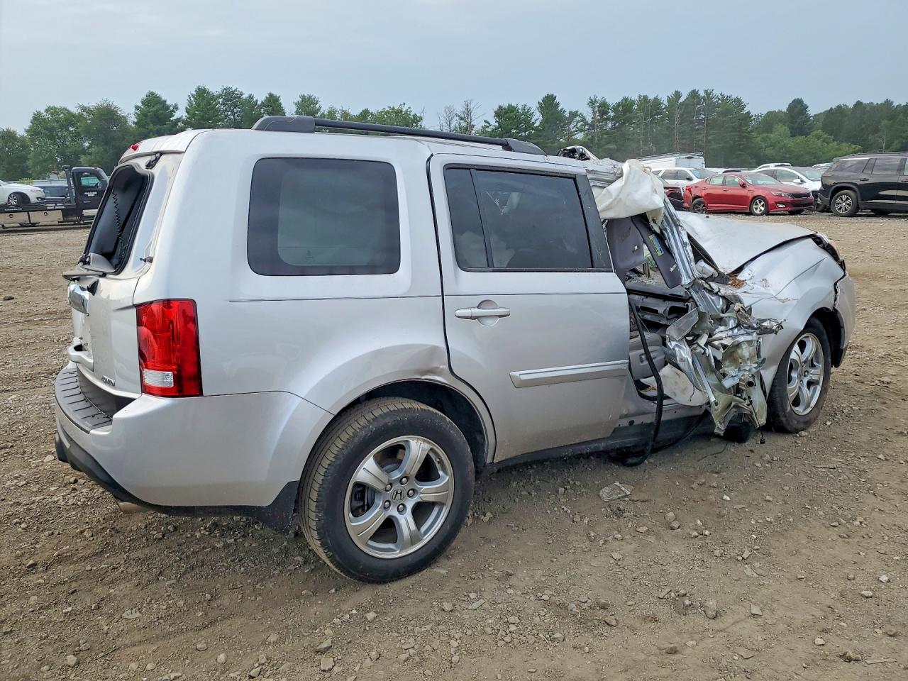 2015 Honda Pilot Exl Silver vin: 5FNYF4H57FB040806
