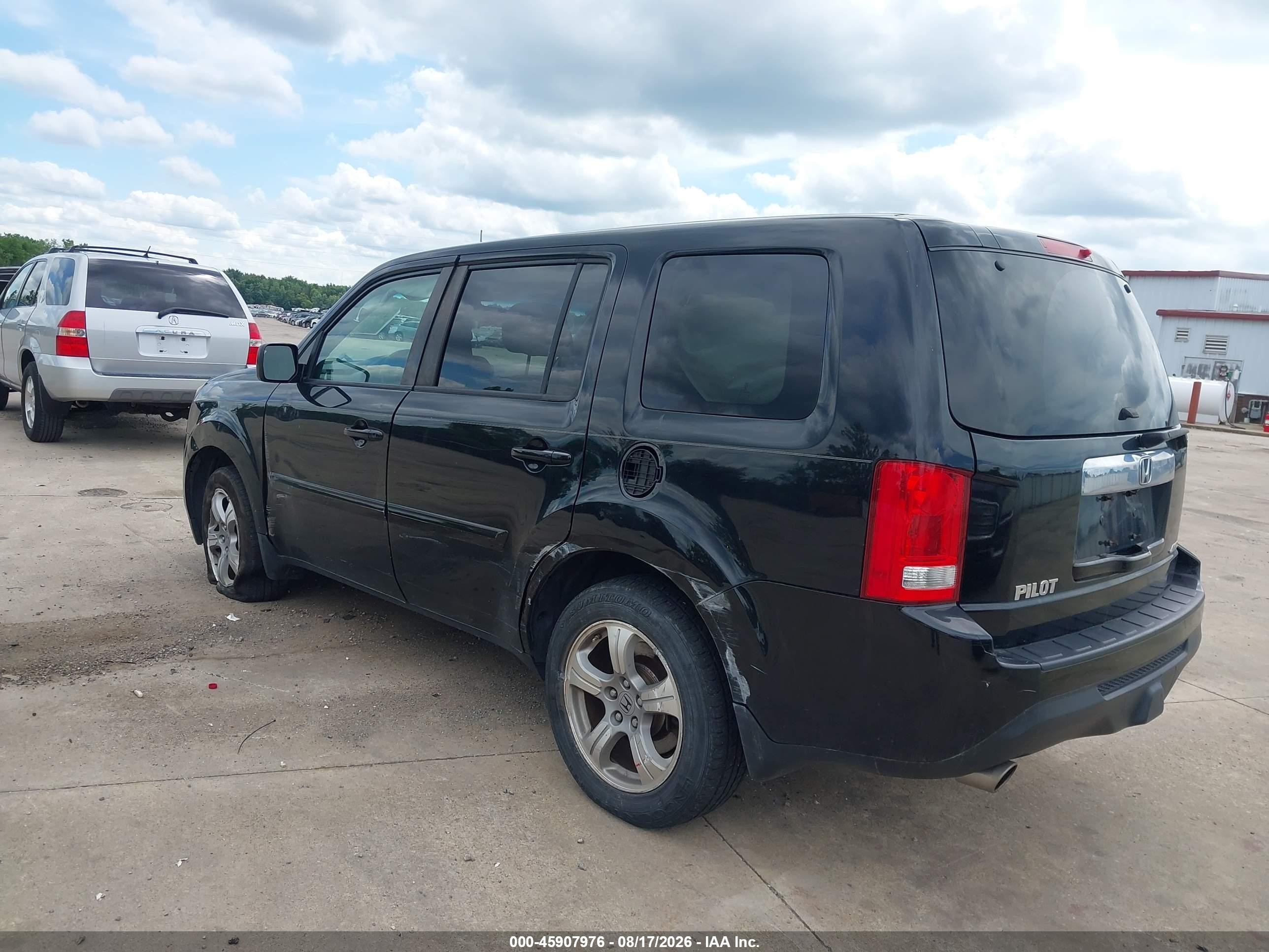 2015 Honda Pilot Ex-l Черный vin: 5FNYF4H57FB041891