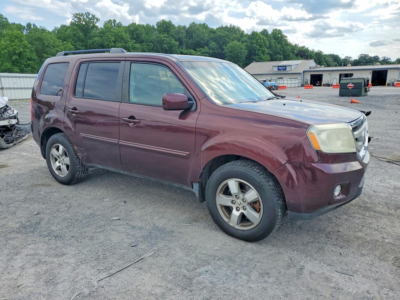 2010 Honda Pilot Exl Burgundy vin: 5FNYF4H58AB026423