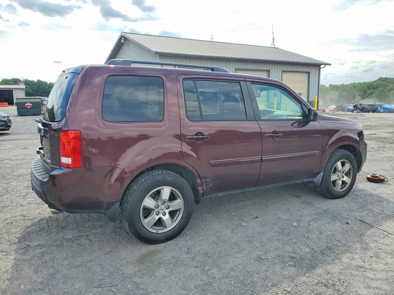 2010 Honda Pilot Exl Burgundy vin: 5FNYF4H58AB026423