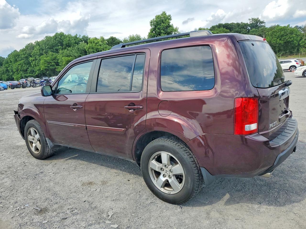 2010 Honda Pilot Exl Burgundy vin: 5FNYF4H58AB026423