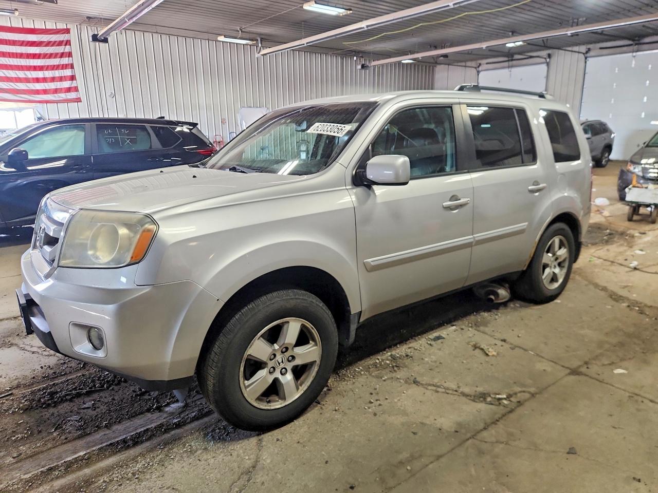 2010 Honda Pilot Exl Silver vin: 5FNYF4H58AB027846