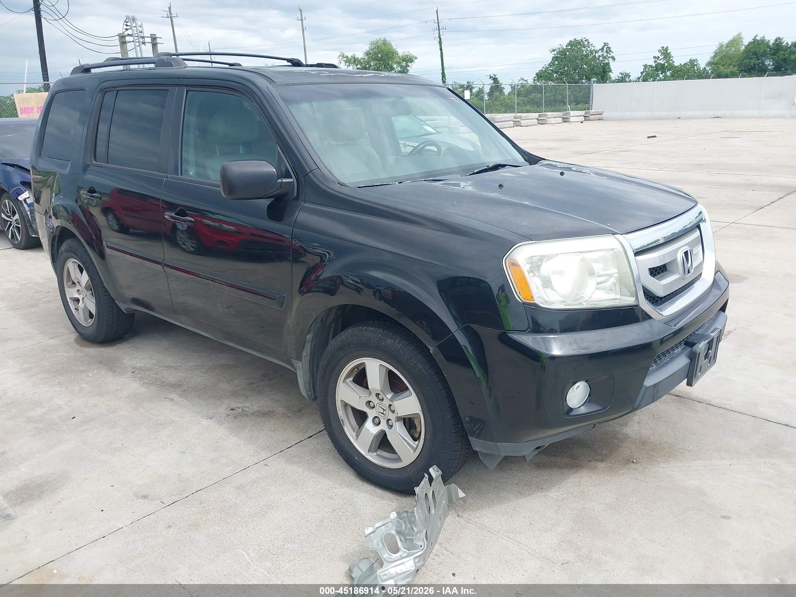 2010 Honda Pilot Ex-l Black vin: 5FNYF4H58AB504503