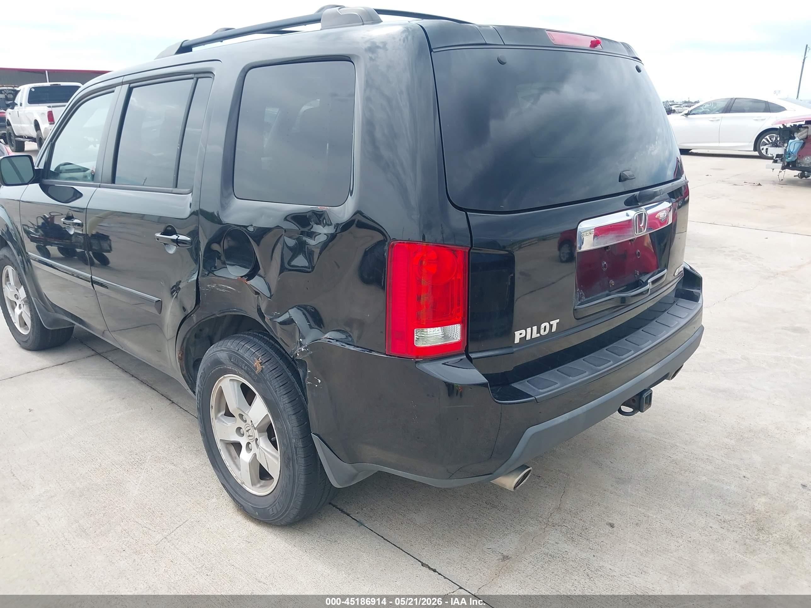 2010 Honda Pilot Ex-l Black vin: 5FNYF4H58AB504503