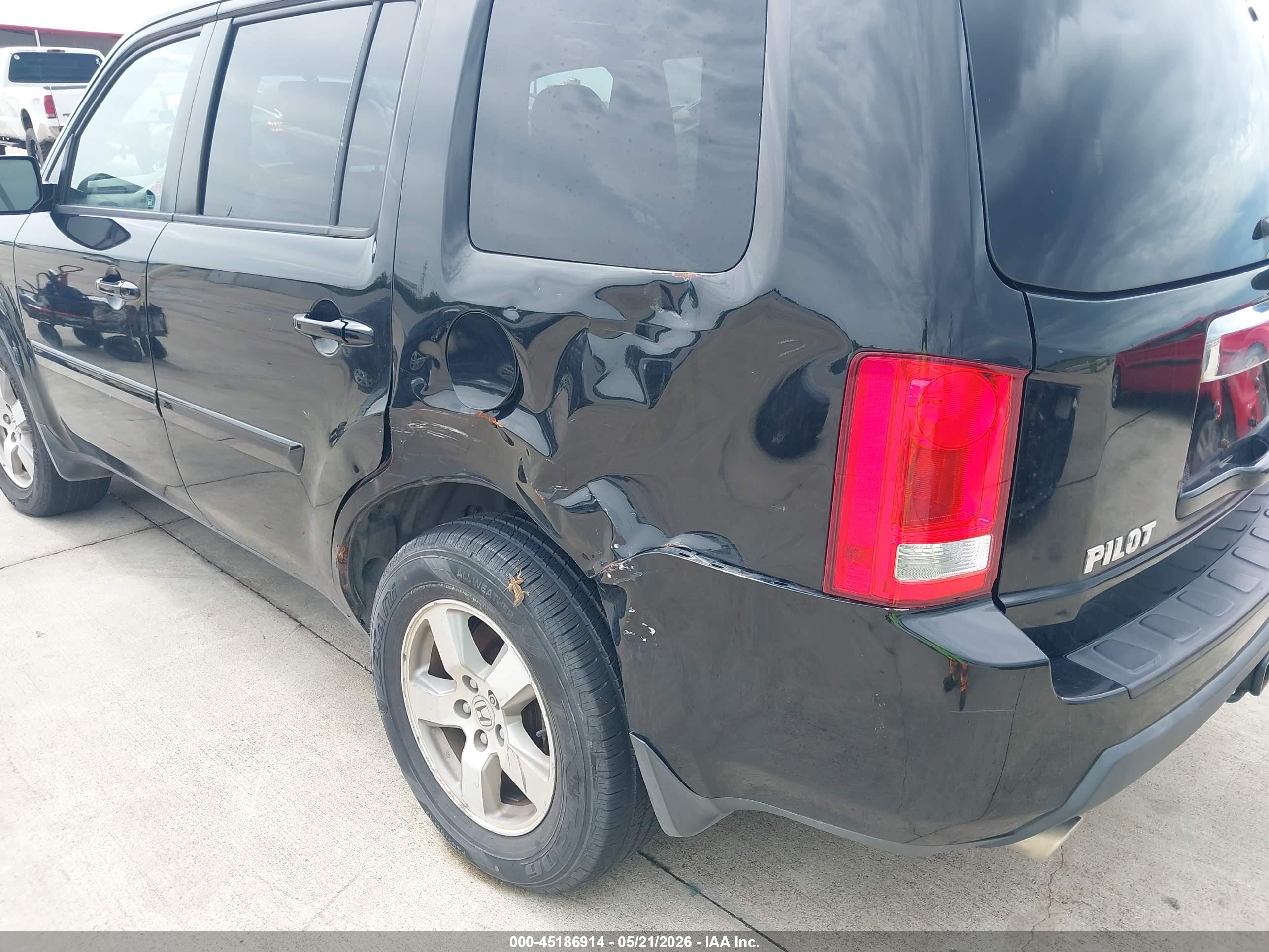 2010 Honda Pilot Ex-l Black vin: 5FNYF4H58AB504503