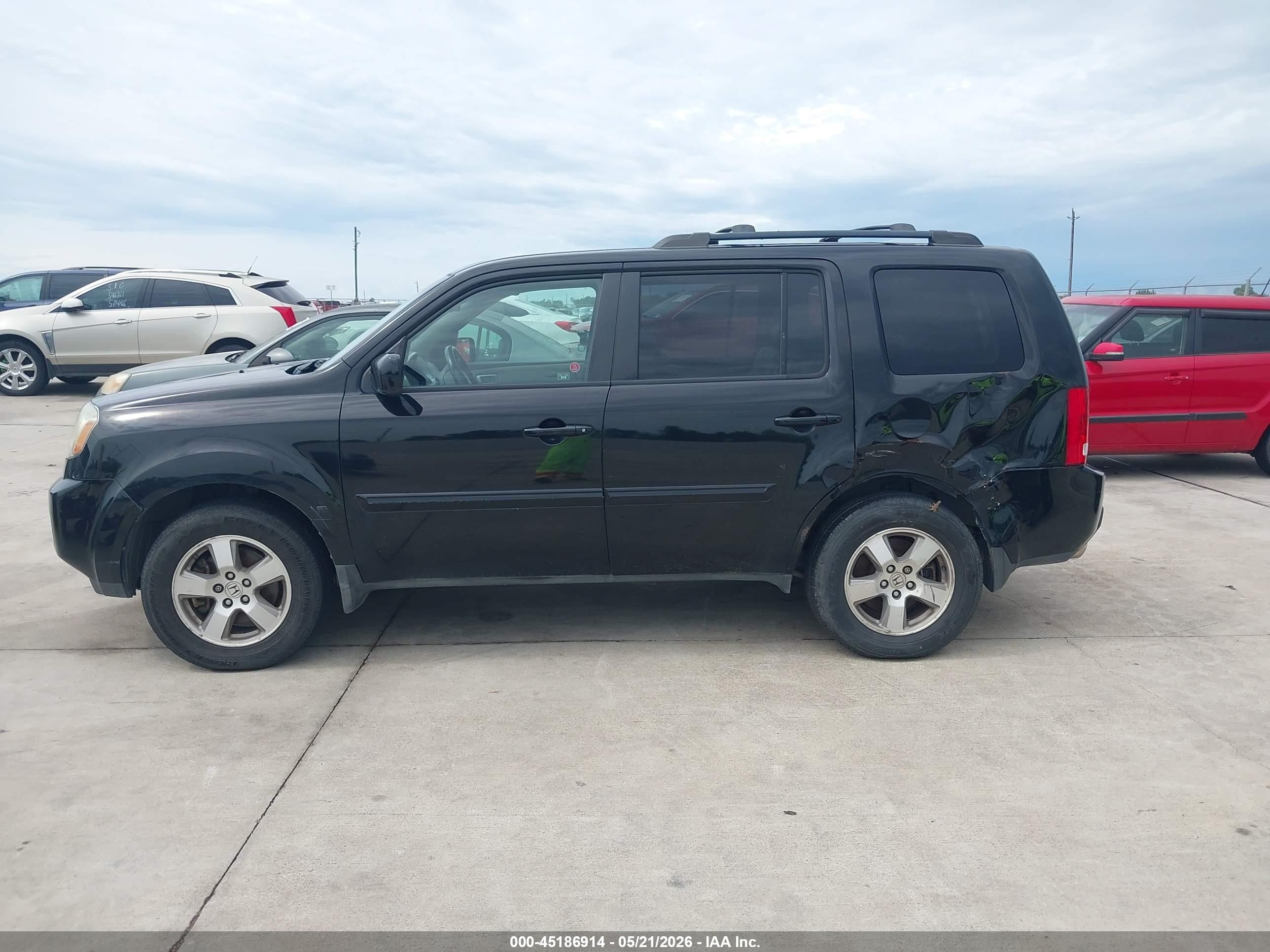 2010 Honda Pilot Ex-l Black vin: 5FNYF4H58AB504503