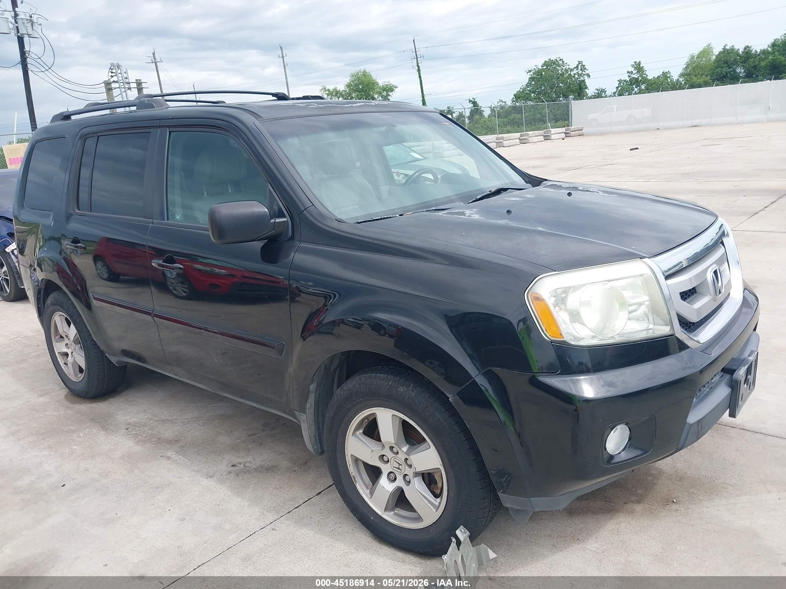 2010 Honda Pilot Ex-l Black vin: 5FNYF4H58AB504503
