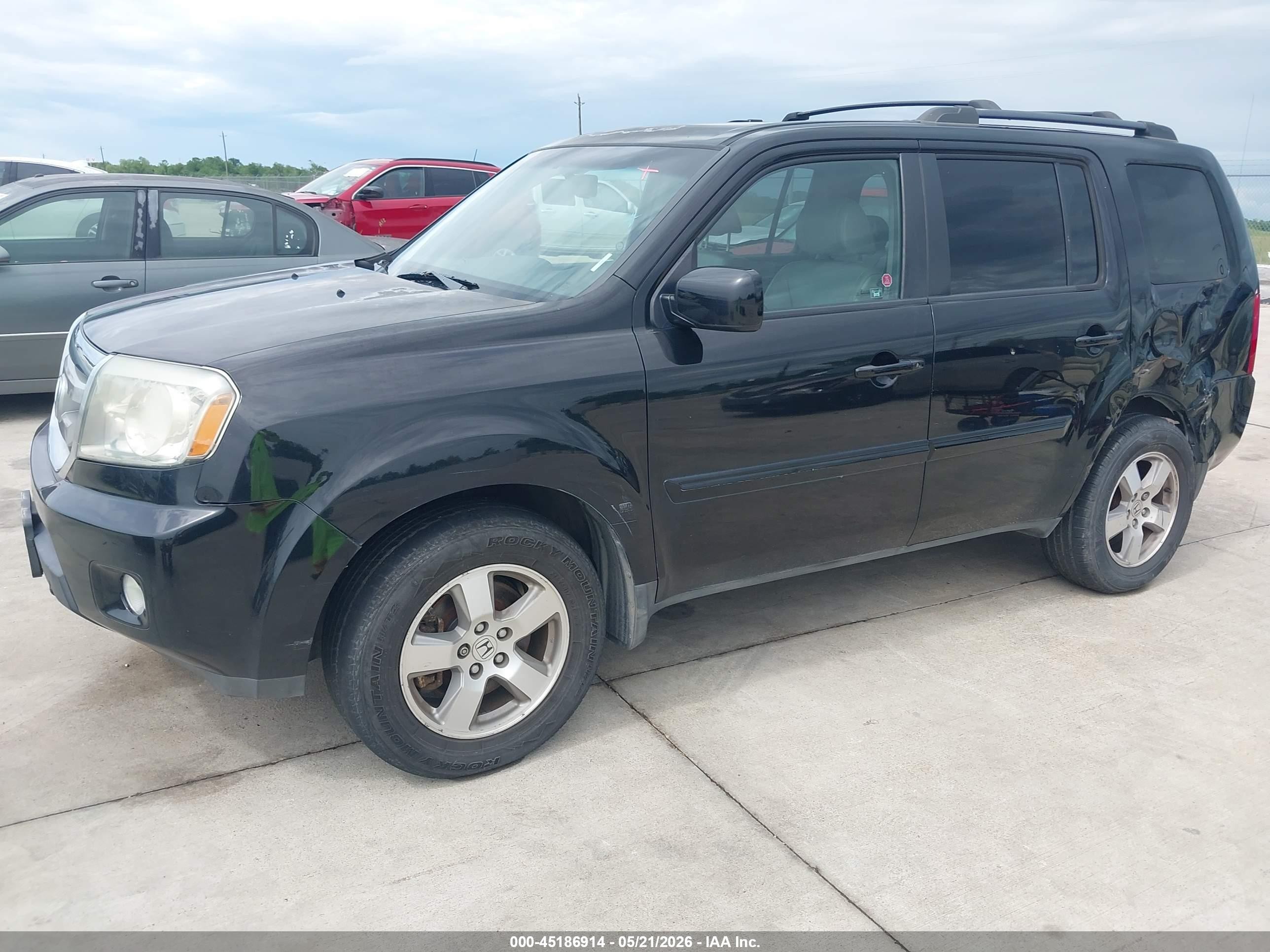 2010 Honda Pilot Ex-l Black vin: 5FNYF4H58AB504503