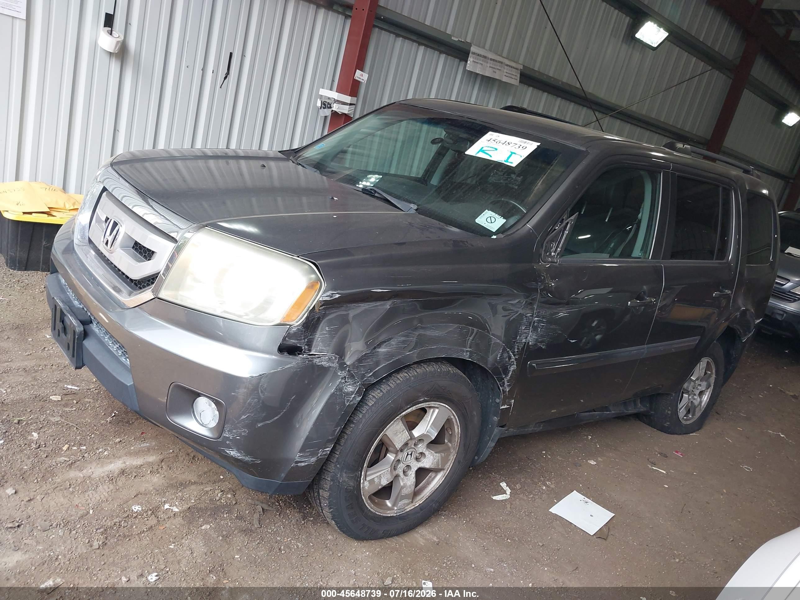 2011 Honda Pilot Ex-l Серый vin: 5FNYF4H58BB065885