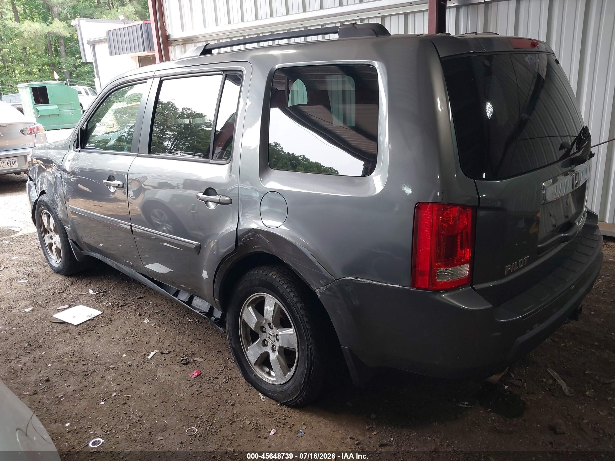 2011 Honda Pilot Ex-l Серый vin: 5FNYF4H58BB065885
