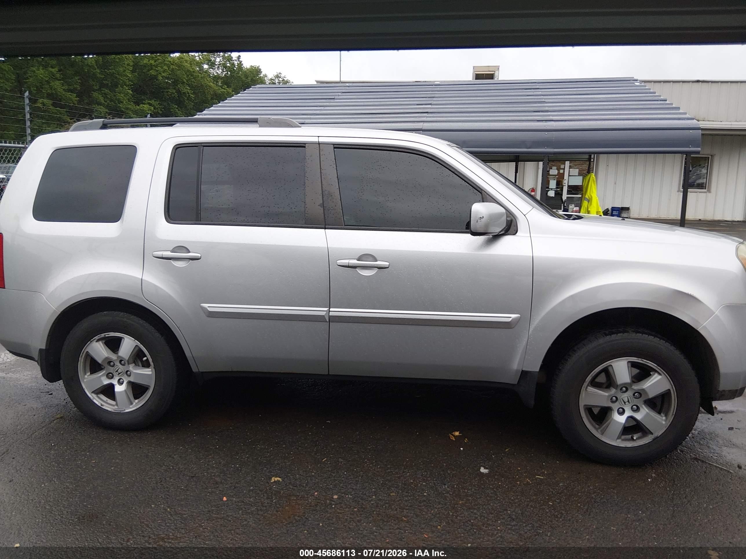 2011 Honda Pilot Ex-l Silver vin: 5FNYF4H58BB091547