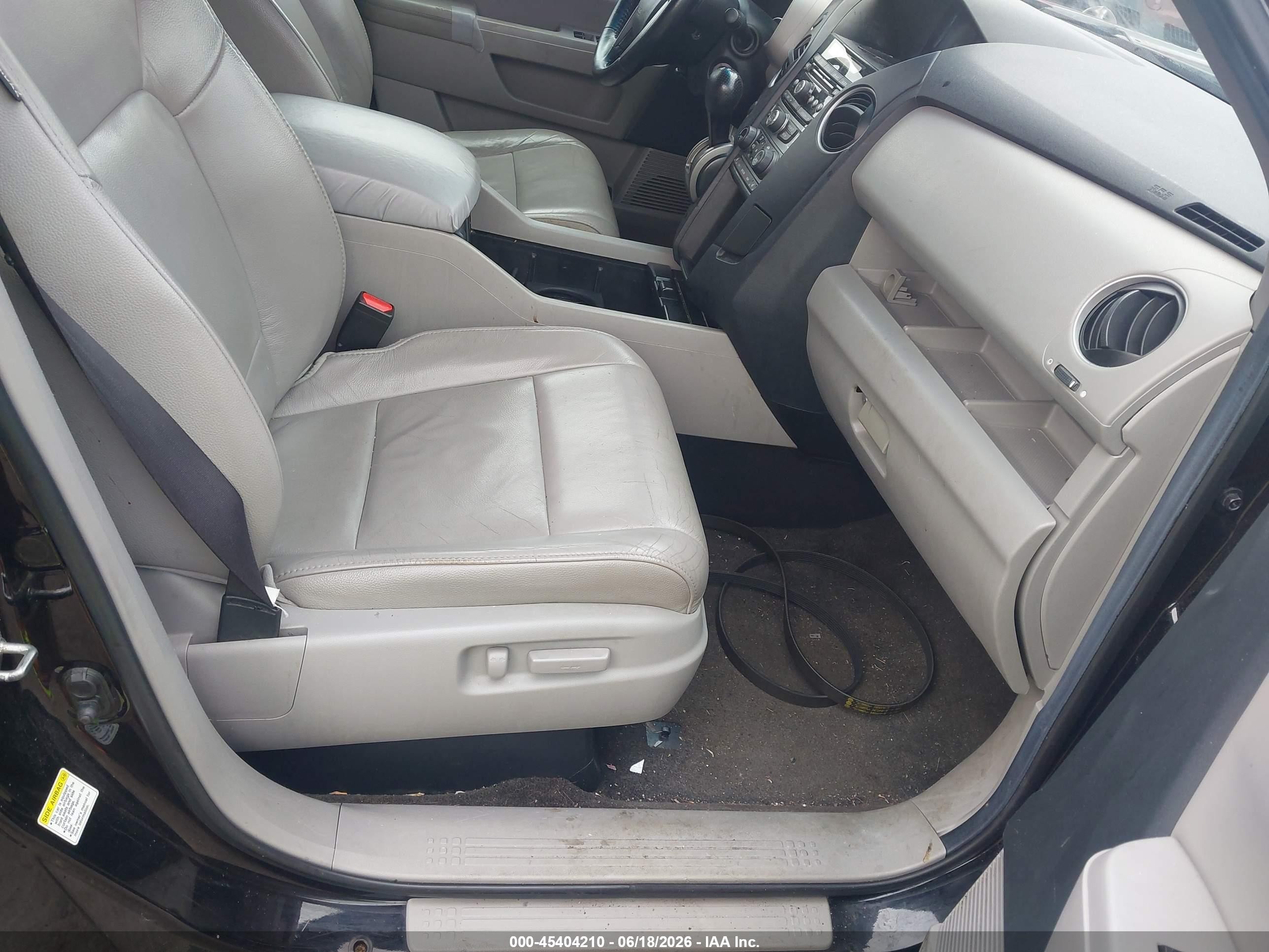 2012 Honda Pilot Ex-l Black vin: 5FNYF4H58CB012413