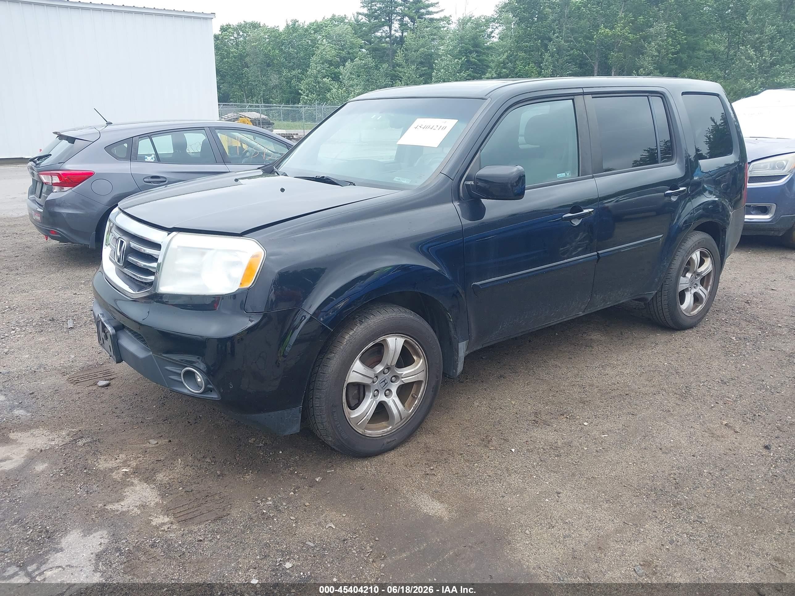 2012 Honda Pilot Ex-l Black vin: 5FNYF4H58CB012413