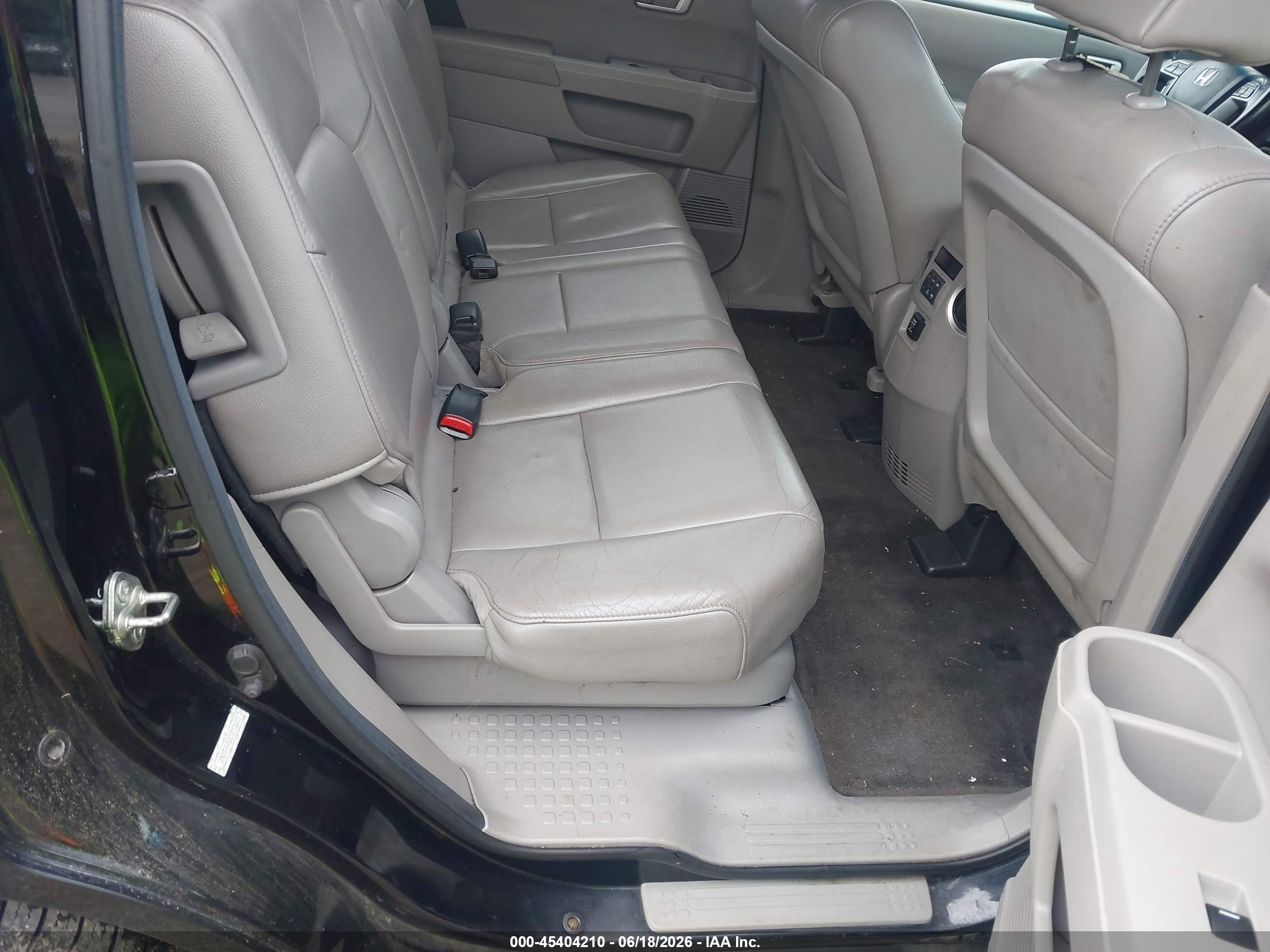 2012 Honda Pilot Ex-l Black vin: 5FNYF4H58CB012413