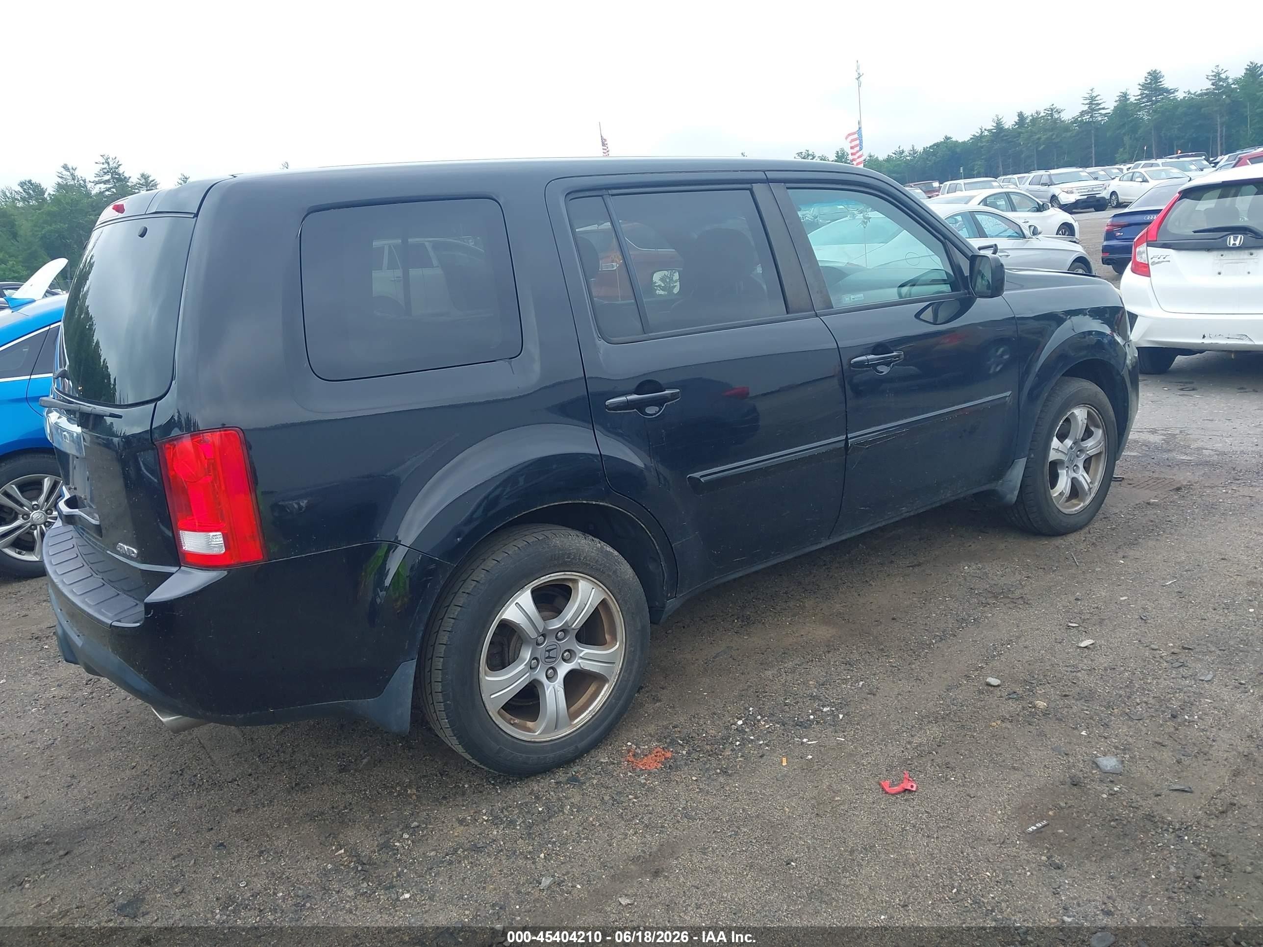 2012 Honda Pilot Ex-l Black vin: 5FNYF4H58CB012413