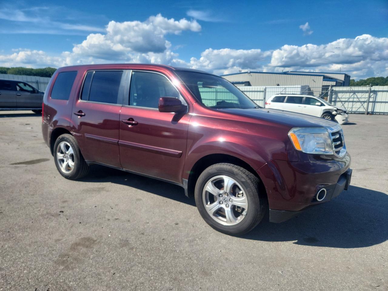 2012 Honda Pilot Exl Burgundy vin: 5FNYF4H58CB019457