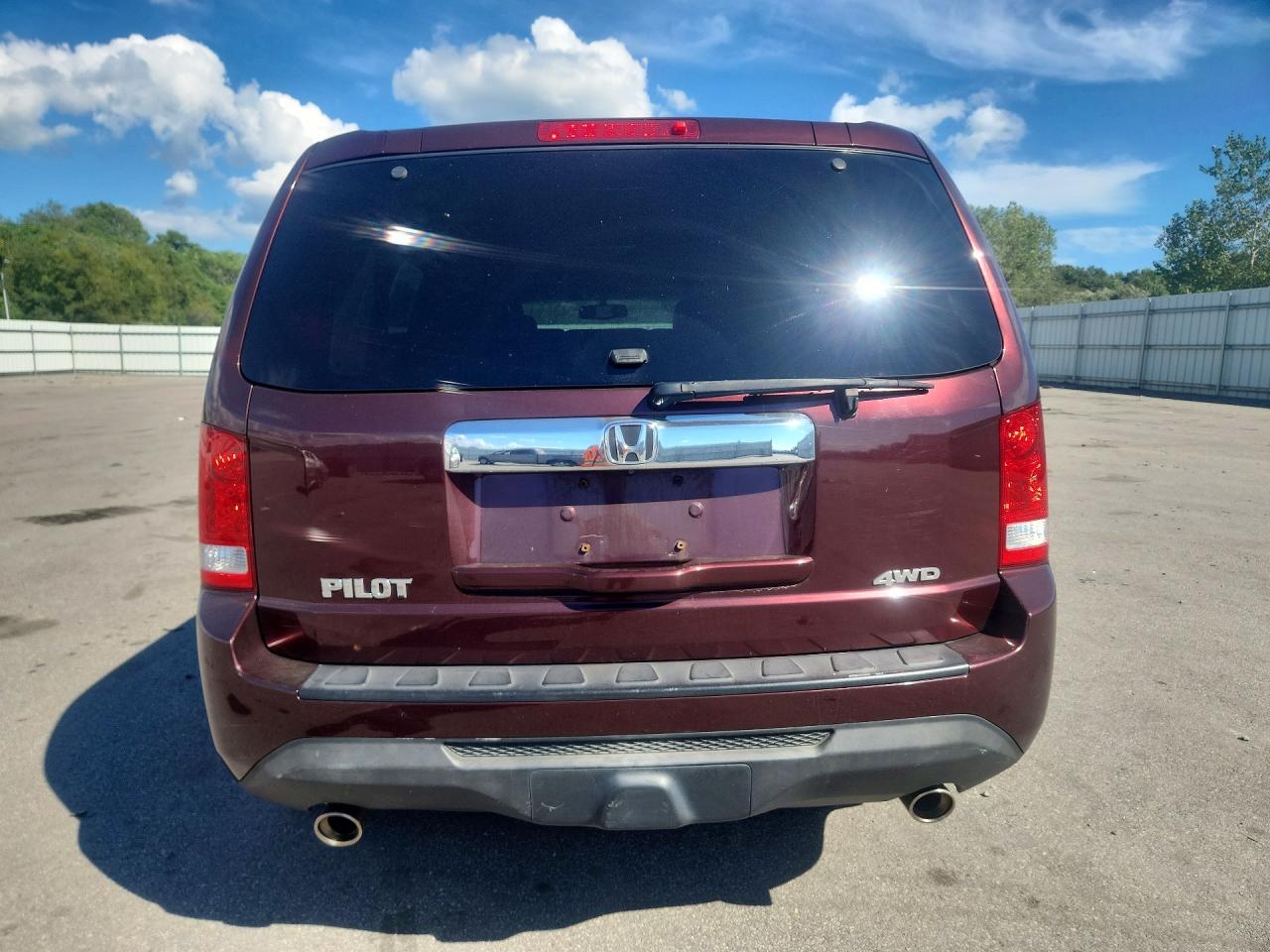 2012 Honda Pilot Exl Burgundy vin: 5FNYF4H58CB019457