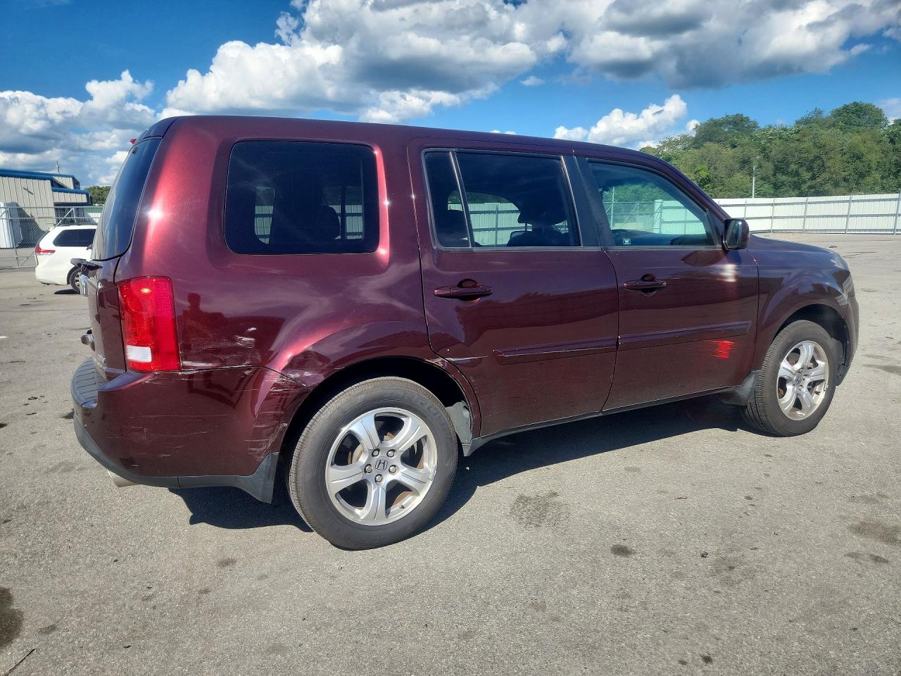 2012 Honda Pilot Exl Burgundy vin: 5FNYF4H58CB019457