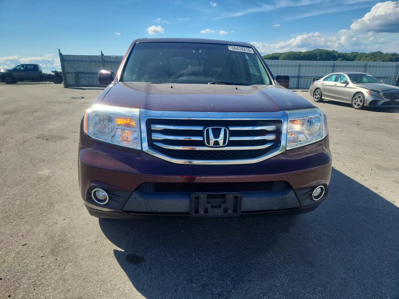 2012 Honda Pilot Exl Burgundy vin: 5FNYF4H58CB019457