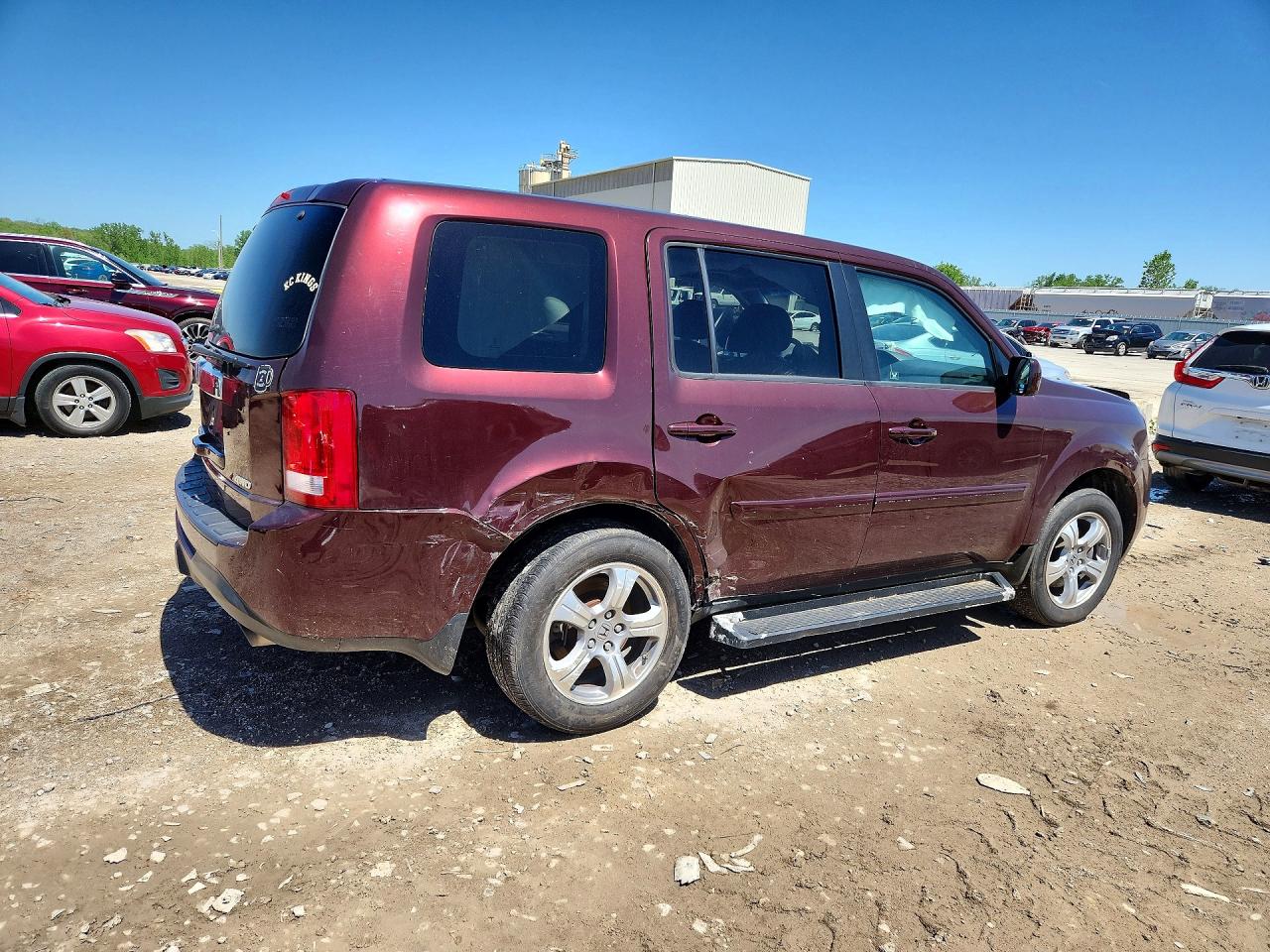 2012 Honda Pilot Exl Burgundy vin: 5FNYF4H58CB034038