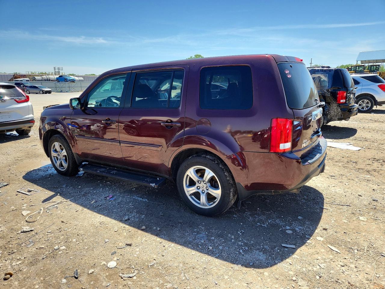 2012 Honda Pilot Exl Burgundy vin: 5FNYF4H58CB034038