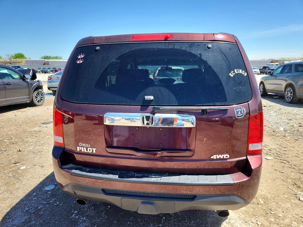 2012 Honda Pilot Exl Burgundy vin: 5FNYF4H58CB034038