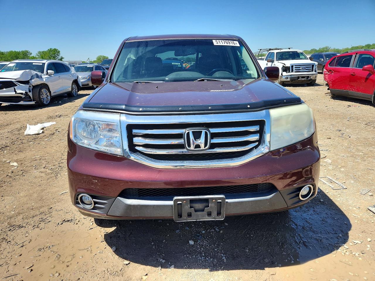 2012 Honda Pilot Exl Burgundy vin: 5FNYF4H58CB034038