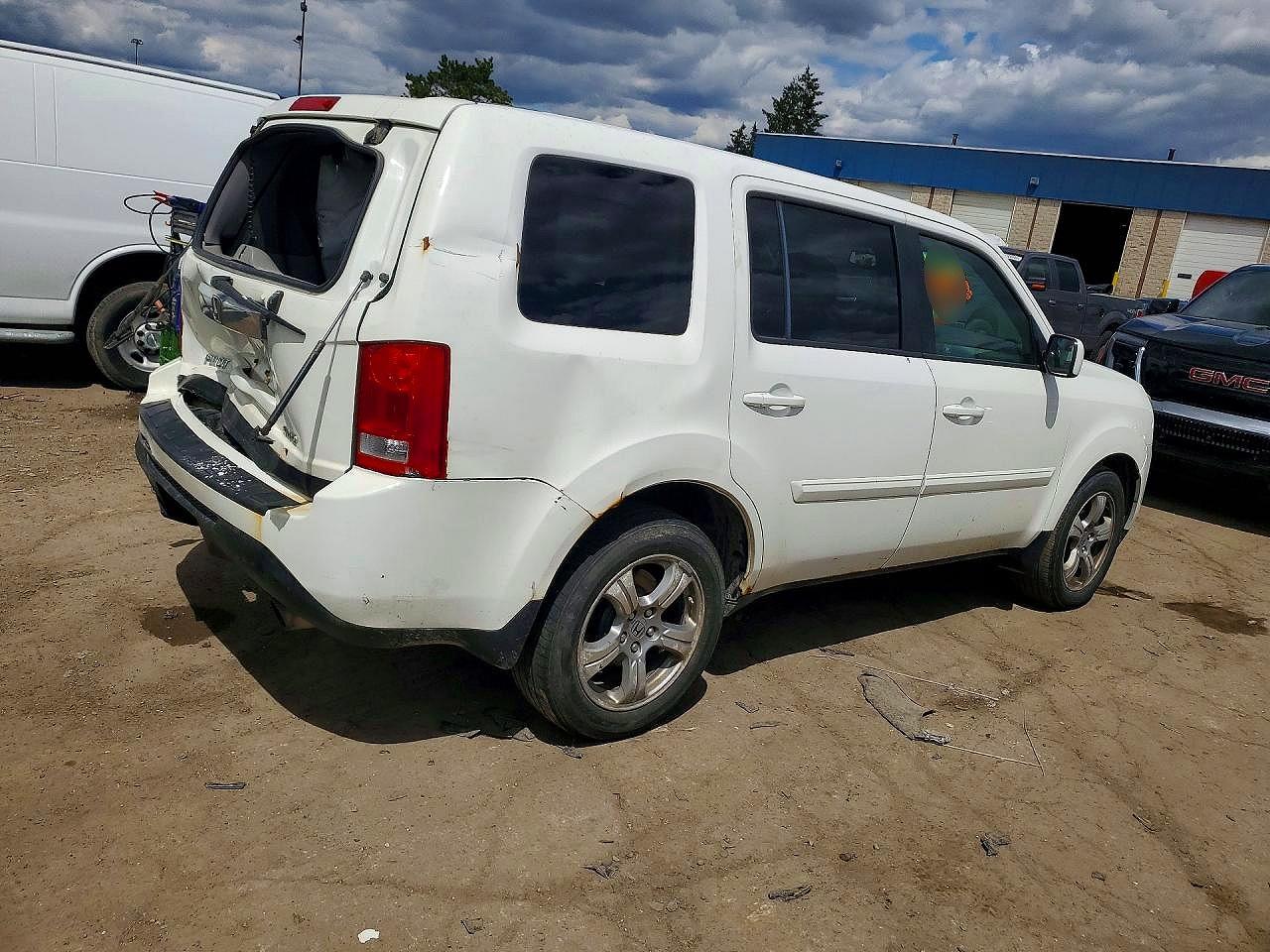 2012 Honda Pilot Exl White vin: 5FNYF4H58CB036212