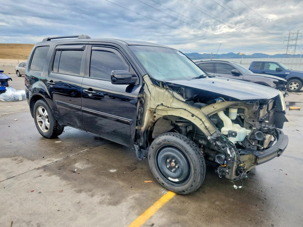 2012 Honda Pilot Exl Black vin: 5FNYF4H58CB041233