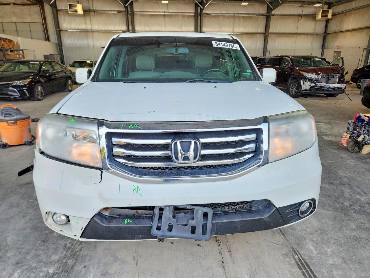 2012 Honda Pilot Exl White vin: 5FNYF4H58CB043435